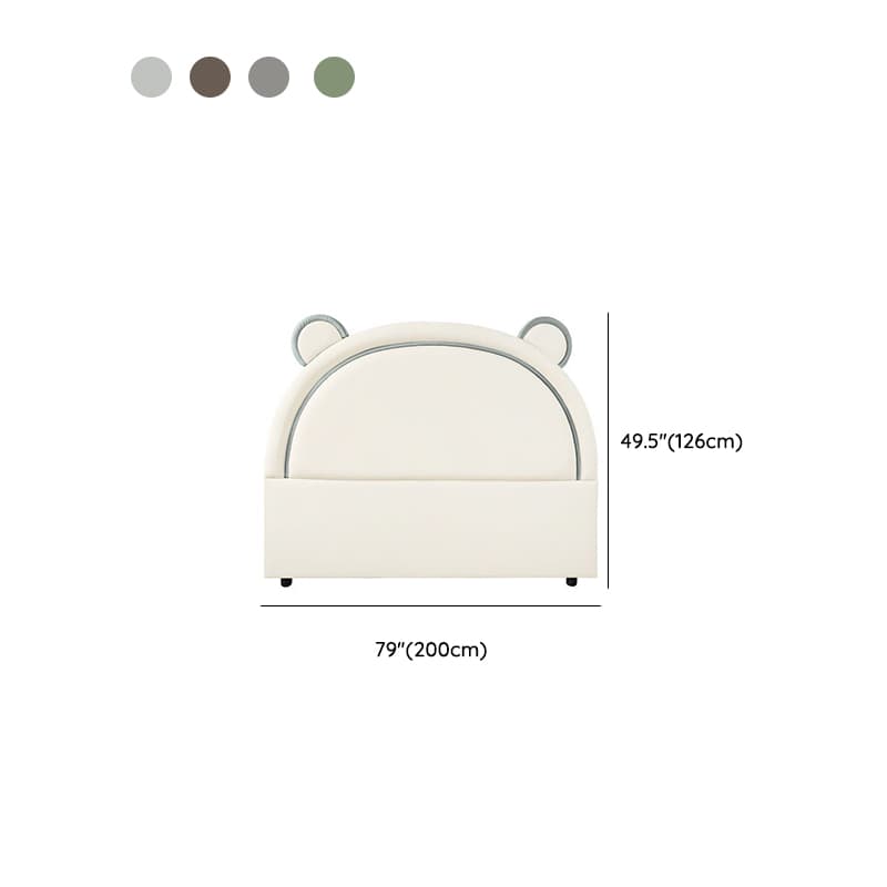 Modish Timber Panel Headboard with No Distressing, Arched Shape for Twin XL/King/Queen Bed, Featuring Sponge Upholstery and Standard Height - image 14