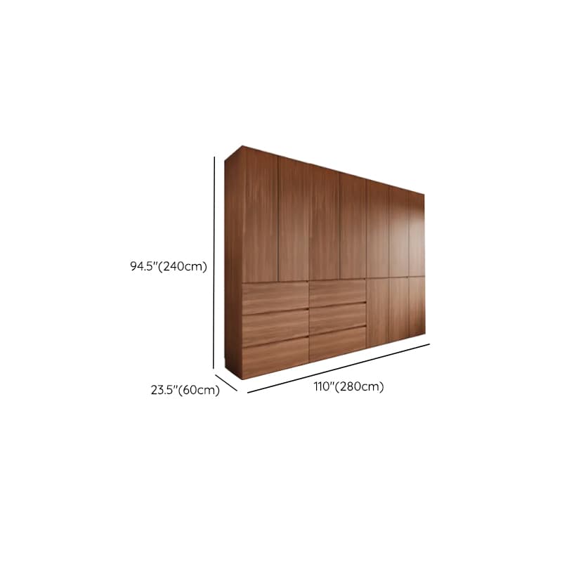 Acorn Minimalist Laminate Wardrobe Closet with 3-Drawer/6-Drawer, Soft Close Door, Interior Shelves, and Clothing Rod - image 23