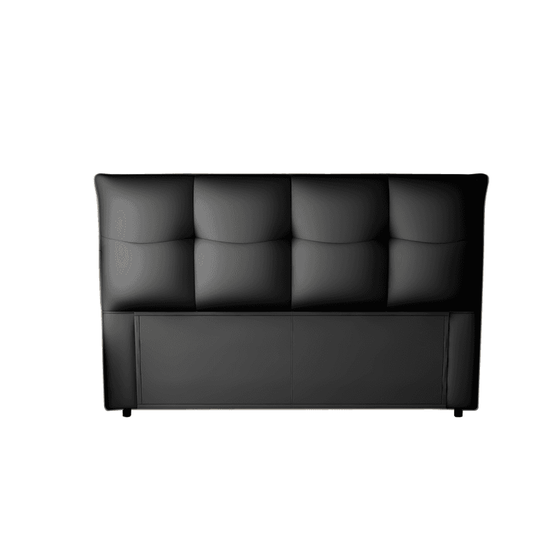 Elegant Pine Wood Full Bed with Tufted Panel Headboard, Rectangle Shape, Sponge Fill, and Standard Height Legs Included