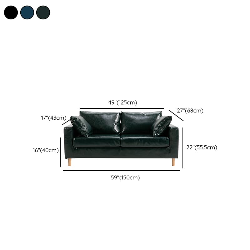 Contemporary Beige/Khaki/Gray Solid Color Standard Sofa with Storage, Wide Pillow Back and Square Arm - image 39