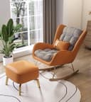Upholstery Color Orange Houndstooth