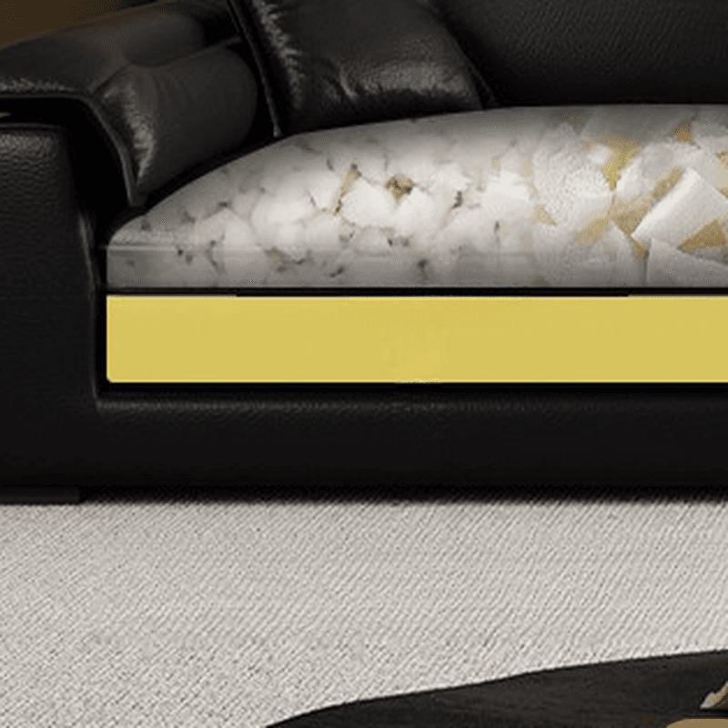 Modish Solid Color Water Resistant Standard Sofa in Light Gray/White/Light Brown with Seats 3/2-seater and 2 Pillows - image 9