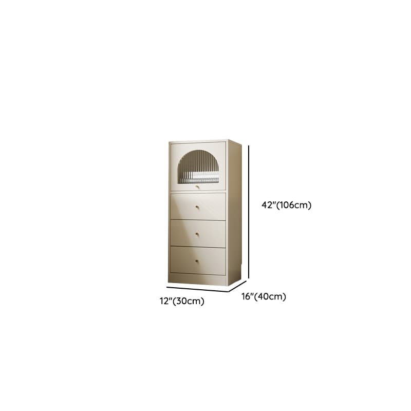Chalk Trendy Composite Wood Semainier with Shelves, Hutch, and 6/5/4 Drawers in Vertical Orientation - image 18