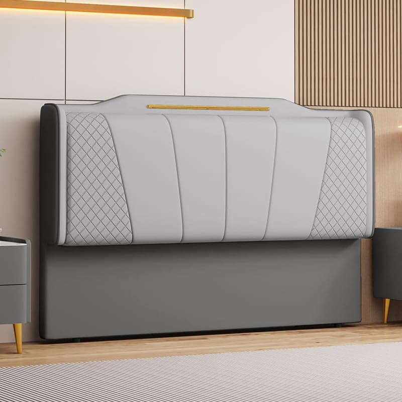 Casual Camelback Wood Panel With Legs & Sponge Cushion for Queen(60"W x 80"L)/Full(54"W x 75"L)/Twin(38"W x 75"L) Bed, Standard（36-55“） - image 3