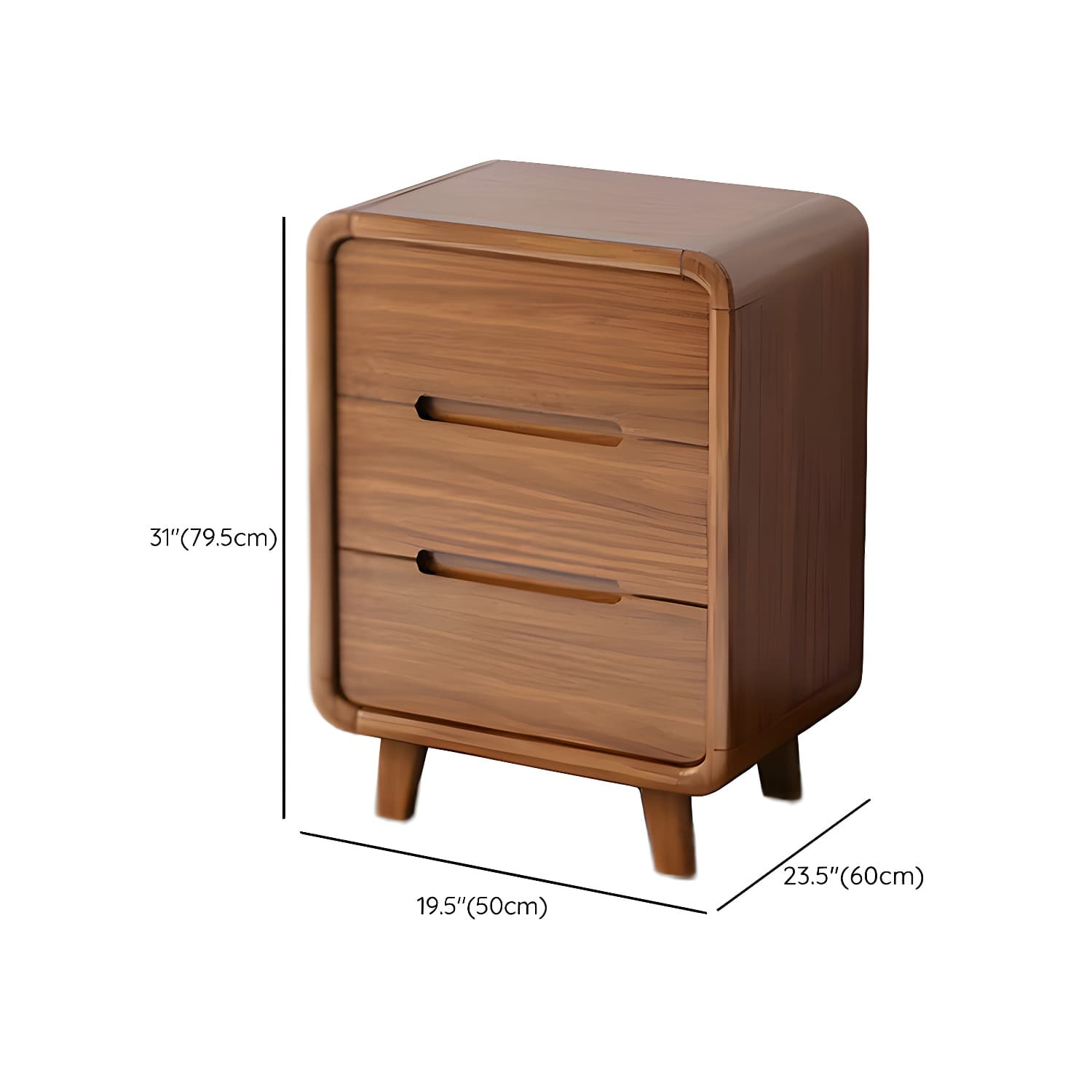 Modern Solid Wood Dresser with Narrow Profile and Drawers in Natural Finish - image 20