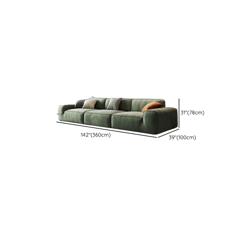 Living Room Use L-Shape/Straight Pine Green Right Hand Facing/Horizontal Sofa Chaise/Sofa with Concealed Support - image 17
