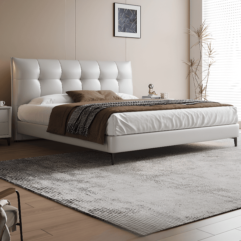 Lumber Frame Storage Panel Bed/Storage Panel Bed with Stitch-tufted Headboard for Living Room - image 3