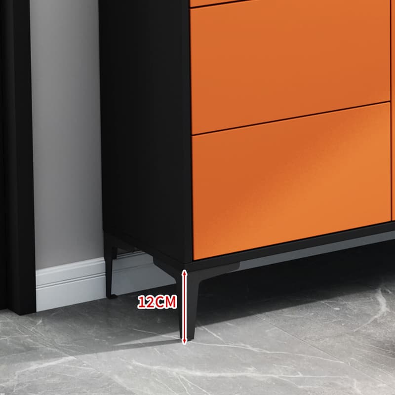 Stunning Wood Sideboard Credenza with Stone Countertop and Glass Doors - image 7