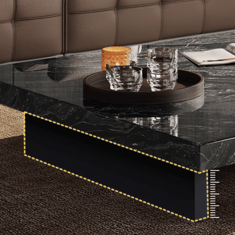 Dual Footing Geometric Figure/Square Accent Table for Home - image 12
