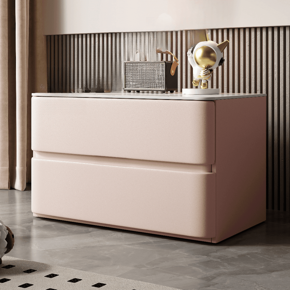 Artistic 2 Drawers Drawer Storage Bedside Table - image 6