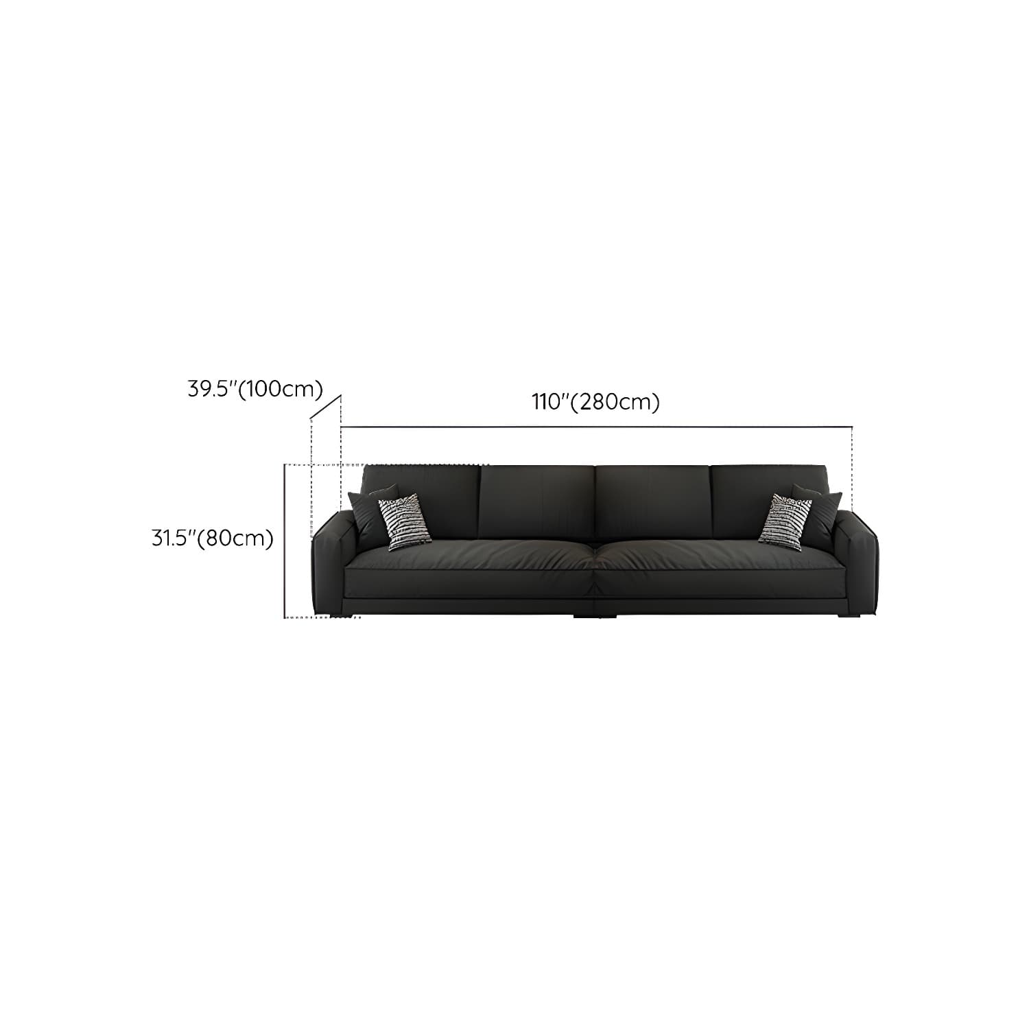 Modern Gray Polyester Blend Stationary Sectional Sofa with Square Arm and Cushion Back - image 13