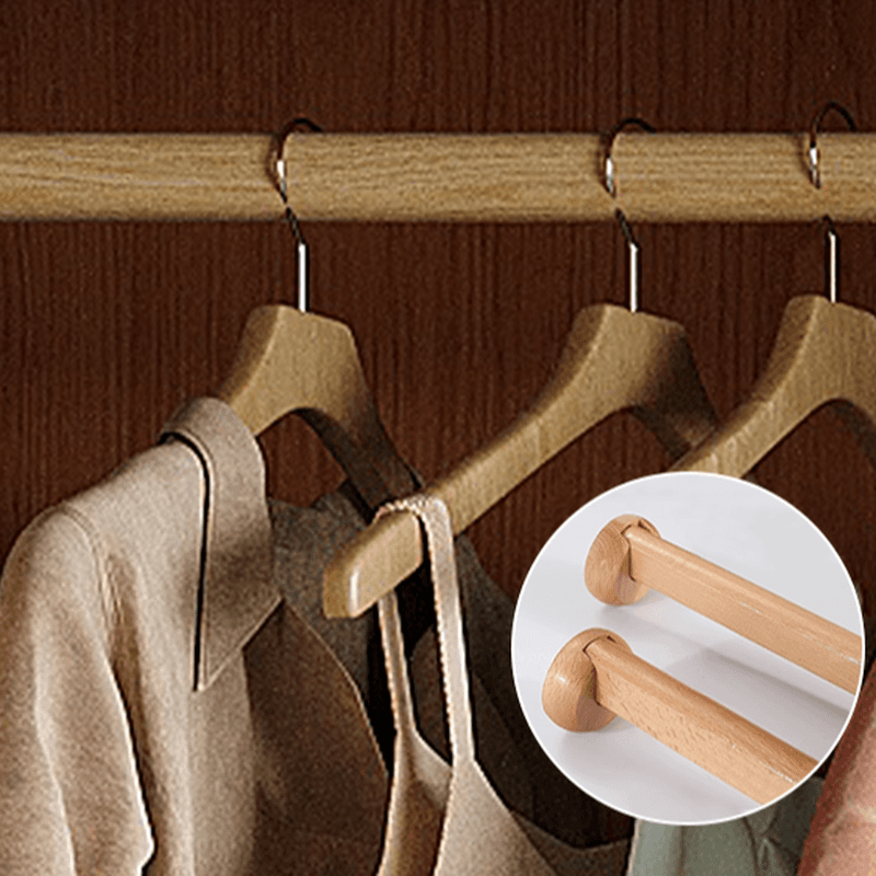 Wood Grain Minimalist Natural Wood Wardrobe Closet with Soft Close Drawer, Soft Close Door, Interior Shelves, and Clothing Rod - image 6