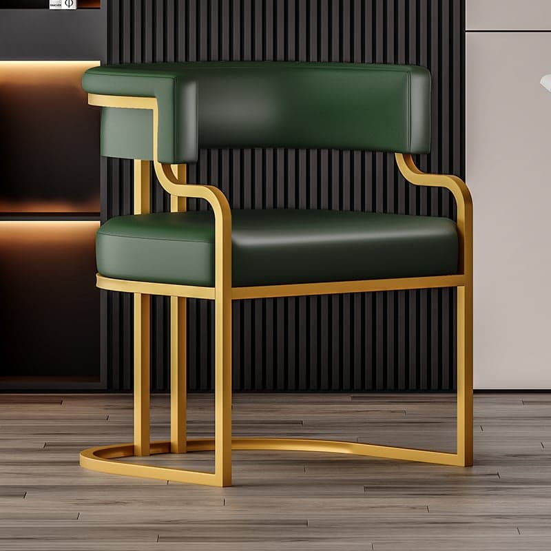 Glam/Casual Alloy Arm Chair with Cushioned Uncovered Back and Armrest - image 5