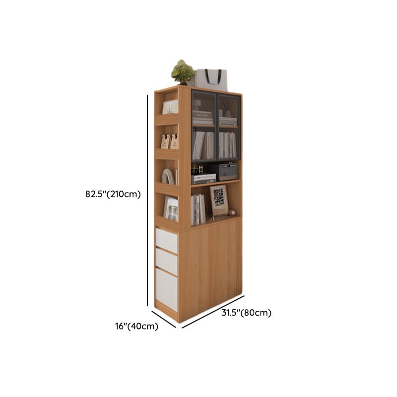 Modern Simple Style Rectangular Decorative Cabinet with 4 Exterior Shelves, Lumber Countertop in Wood Color, Soft Close Drawer, and Stain Resistant - image 18