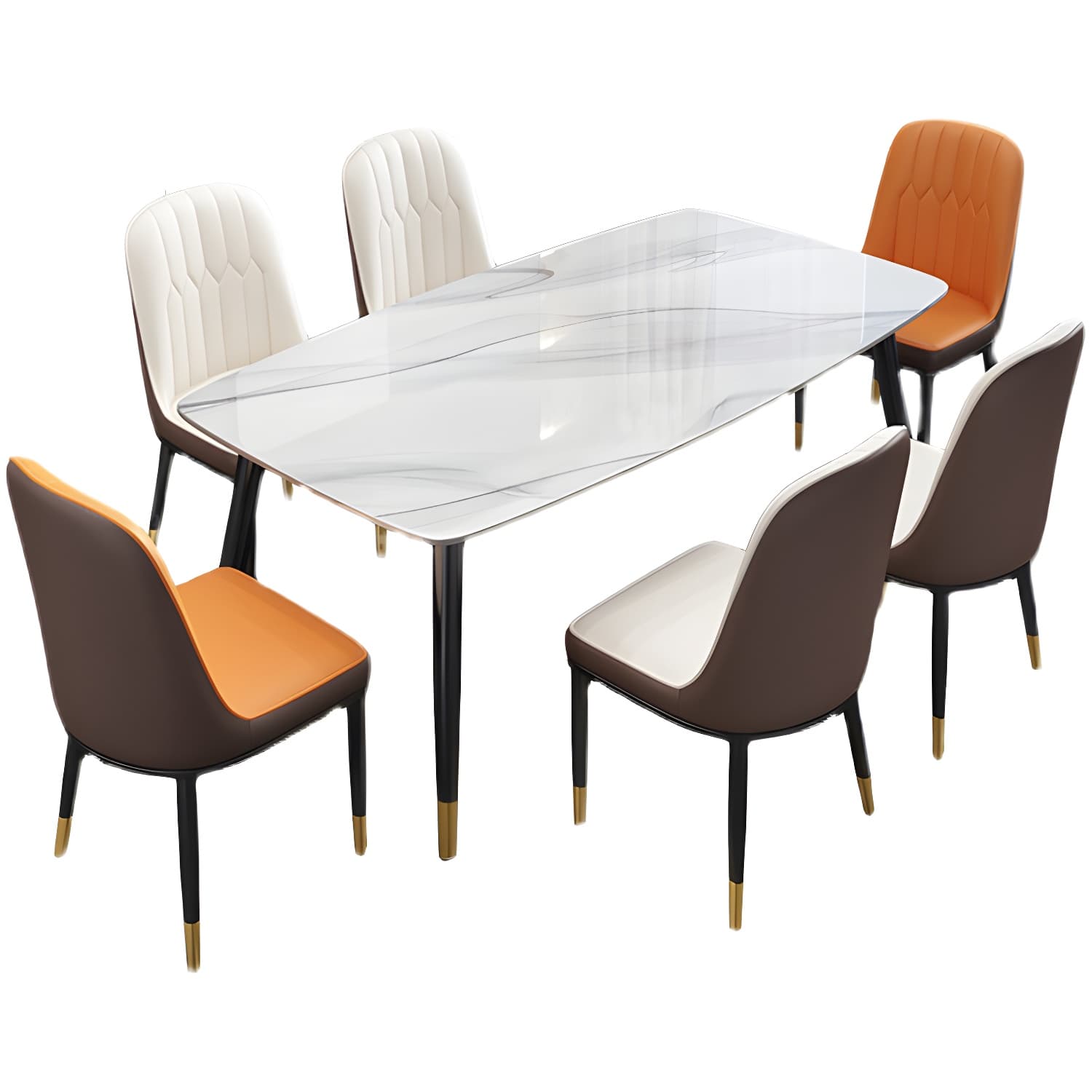 Simplicity Furniture Rectangle Stone Dining Room Table for Dining Room - image 9