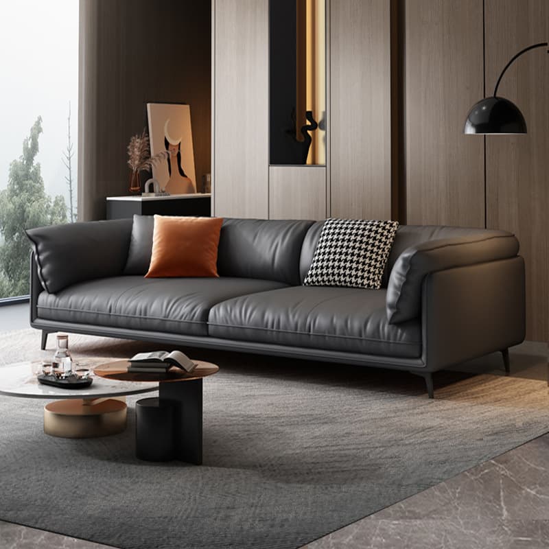 Casual Water Resistant Solid Color Sofa Couch in Grey/Citrus Color/Off-White, Flexible Seating for 4-seater/3-seater/for 2