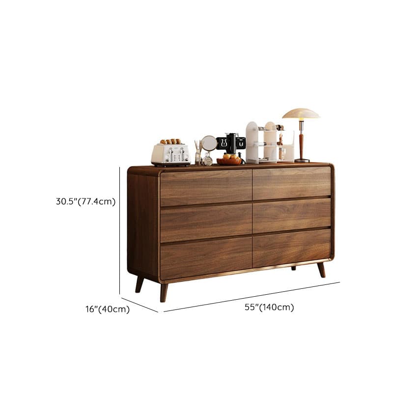 Cocoa Modern Simple Style Manufactured Wood Double Dresser/Bachelor Chest/Semainier with 6/3/5 Drawers Horizontal/Vertical - image 19