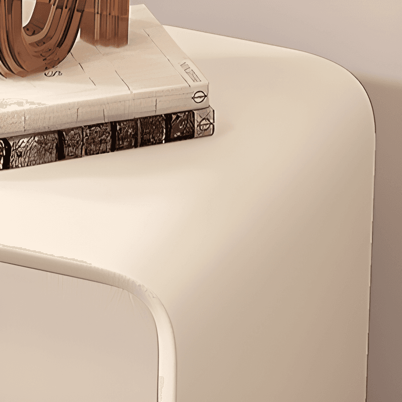 Organic Modern Nightstand With Drawer Organization with 3 Drawers and Pleather Countertop - image 18