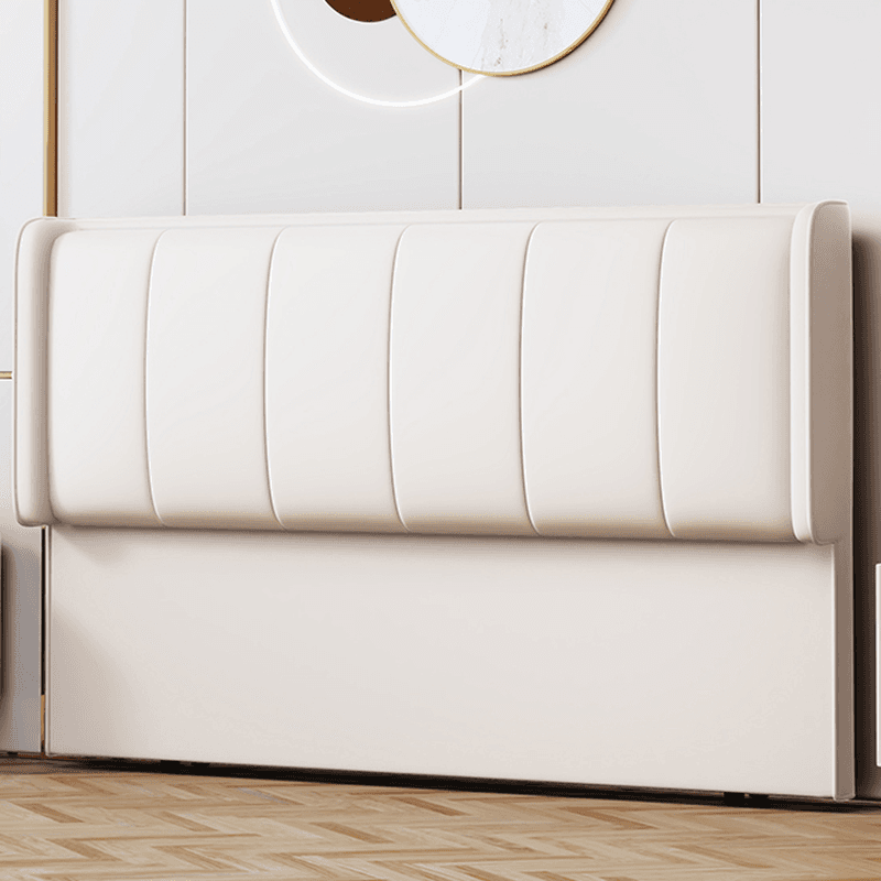 Trendy Panel Headboard in Natural Wood with No Distressing, Rectangle Shape for Full/Queen Bed, Sponge Upholstery Fill, Standard Height - image 4