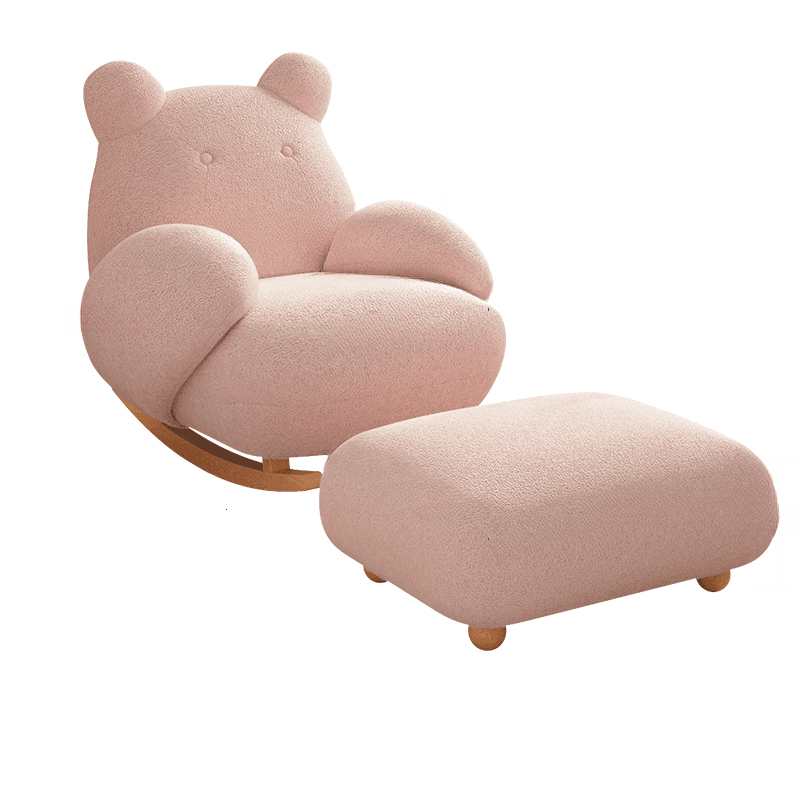 Contemporary Upholstered Rocking Chair with Cushioned Round Arm, Ottoman Included/Not Included - image 16