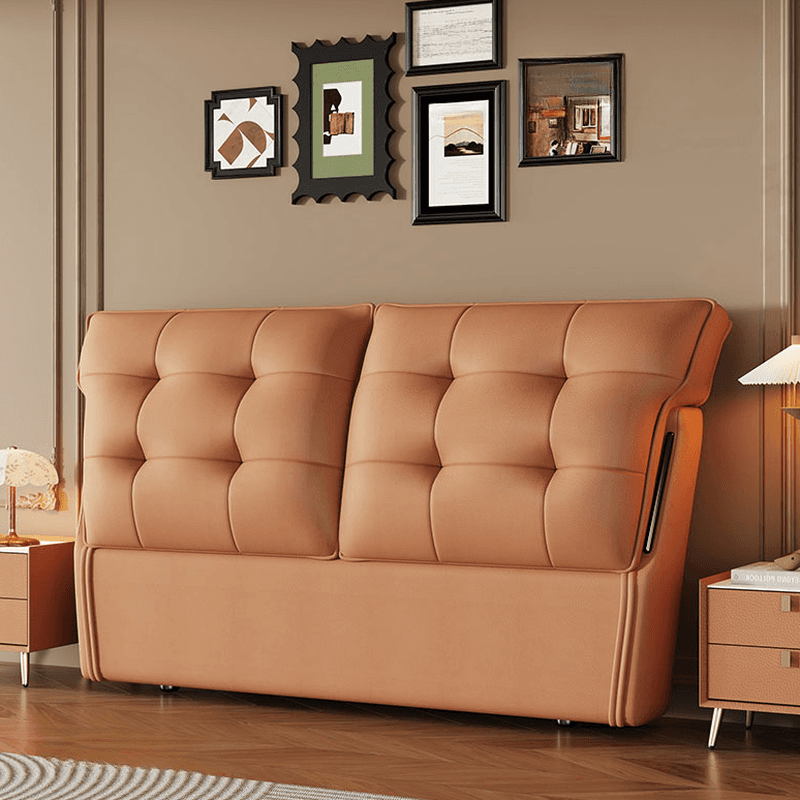 Art Deco Style Panel Headboard with No Distressing, Decorative-stitched Tufting, Rectangle Shape for Queen/Full/Twin XL Bed, Sponge Upholstery Fill, Standard Height - image 7