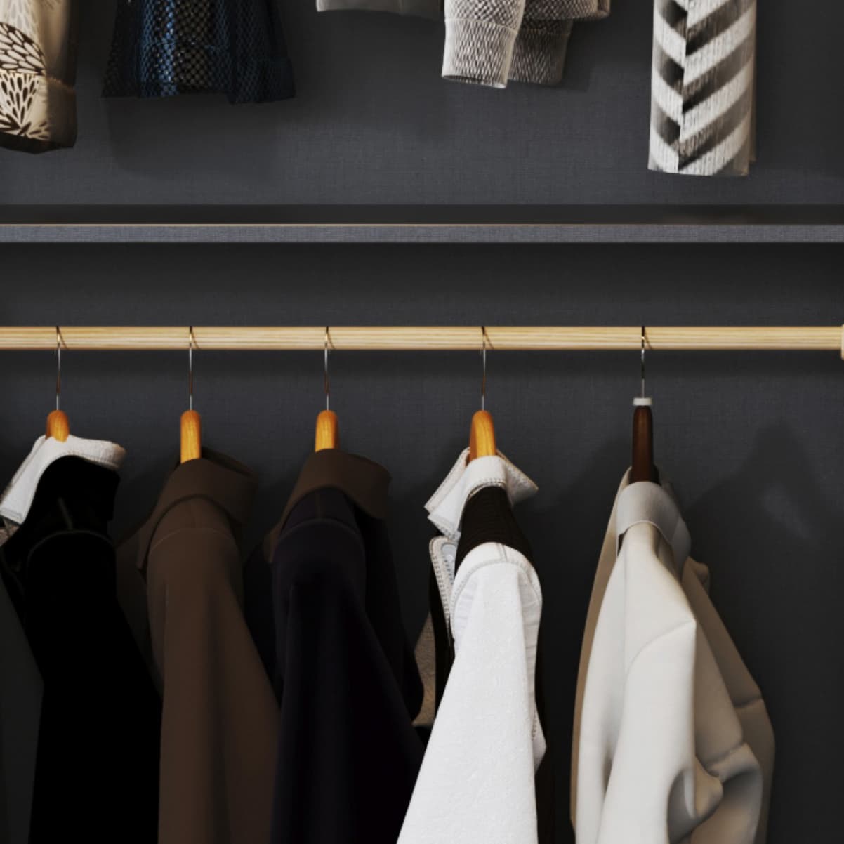Modern Wood Freestanding Wardrobe Soft Close Drawer and Doors Wardrobe - image 7