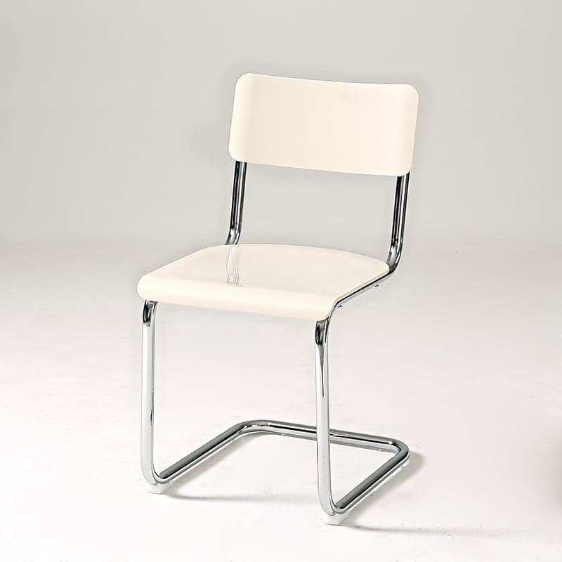 Modern Simple Style Ventilated Back Armless Chair with Metallic Alloy Legs - image 5