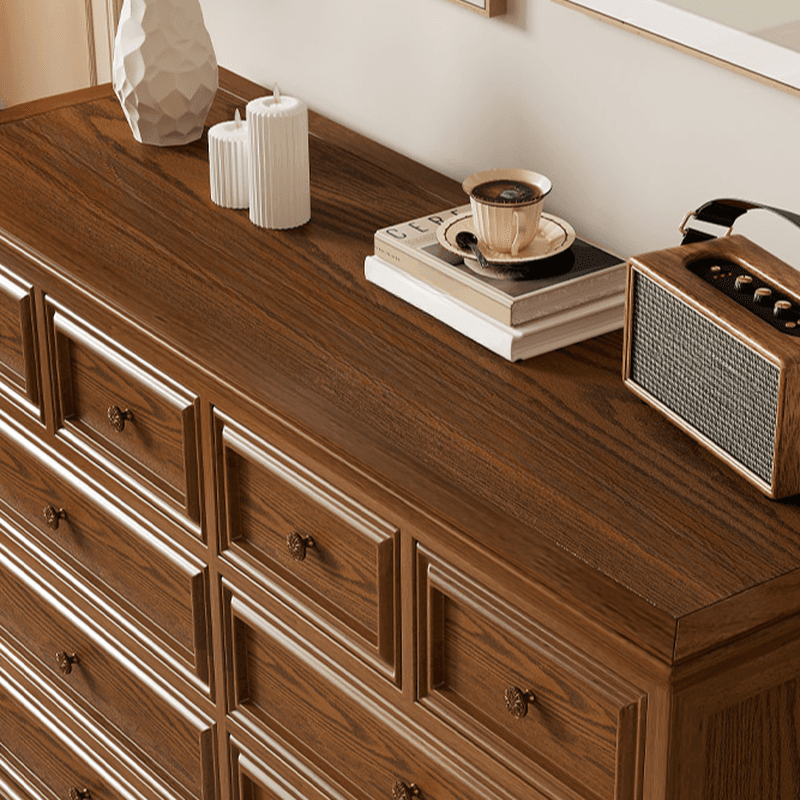 Trendy Composite Wood Double Dresser with 8/10/5 Drawers in Horizontal/Vertical Orientation - image 8