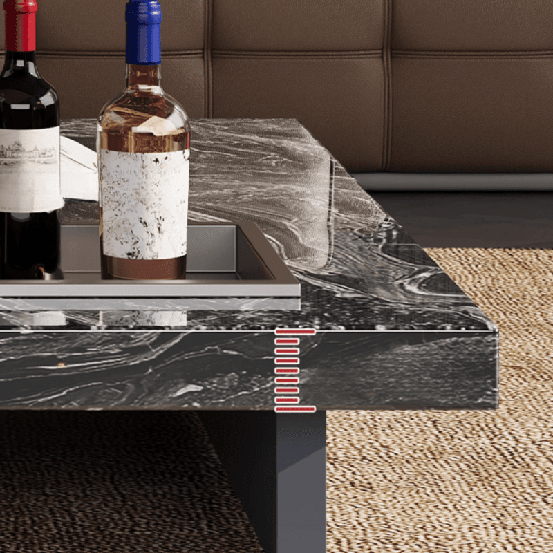 Dual Footing Geometric Figure/Square Accent Table for Home - image 11
