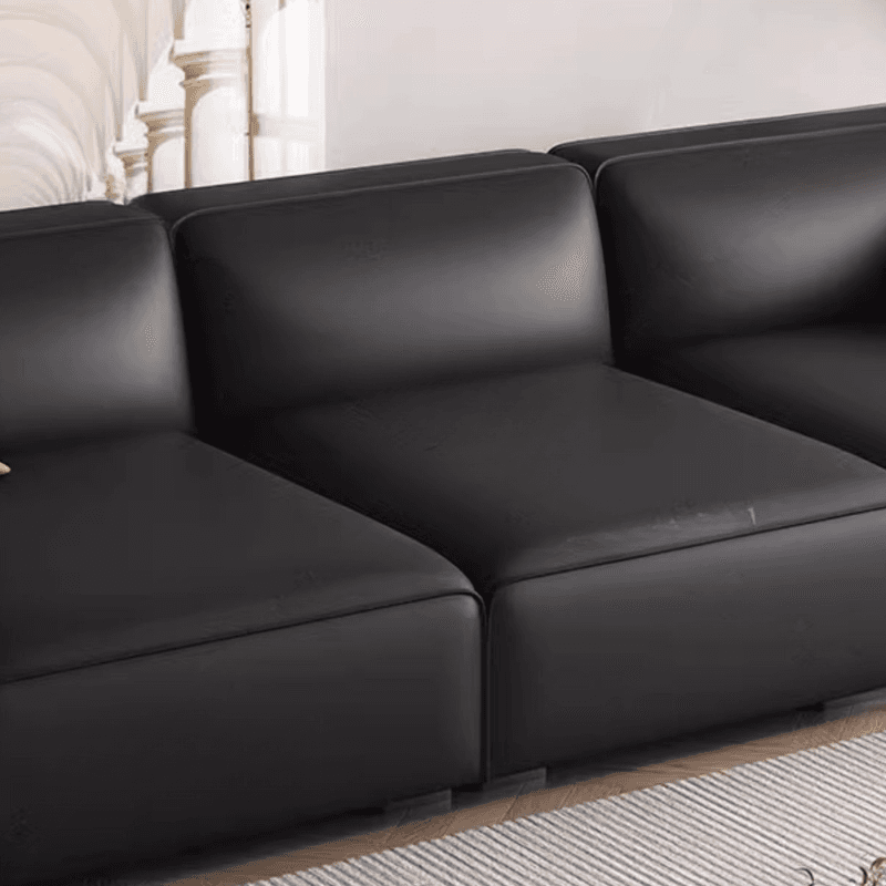 Midnight Black/White Standard Sofa/Loveseat with Armrest for Drawing Room - image 5