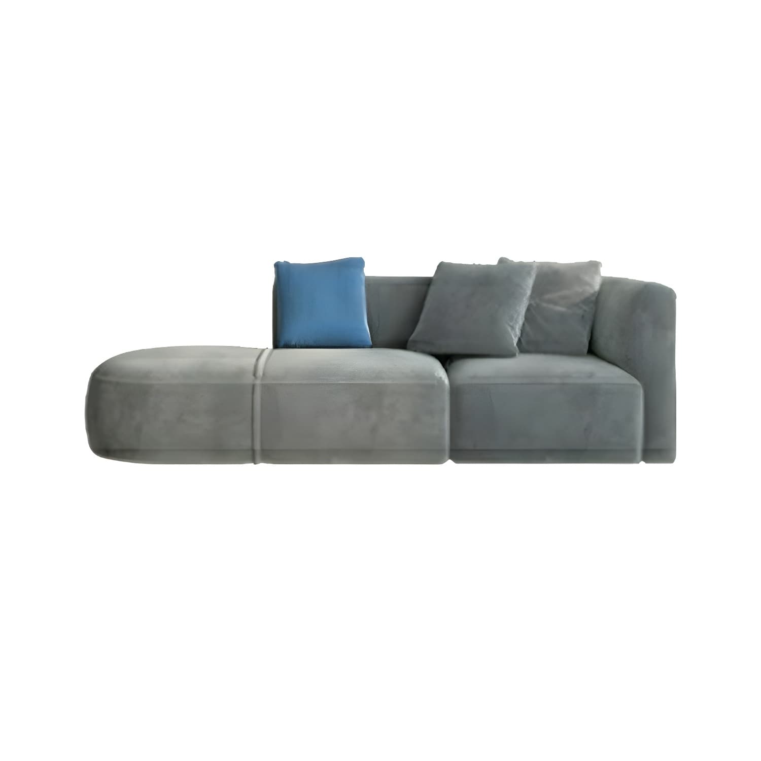 Flannel Upholstered Sectional Sofa in 2 Piece Set - Cozy, Stylish and Comfortable - image 12