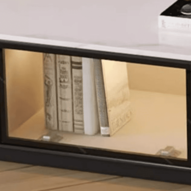 Rectangle Parlor TV Stand with Light and Gate Door - image 8