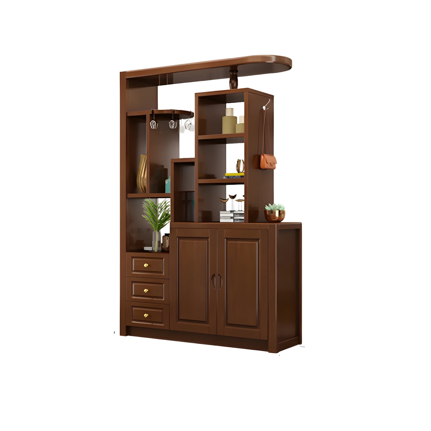 15.7" D Solid Wood 3-Drawer Accent Cabinet with Shelves for Entryway - image 15