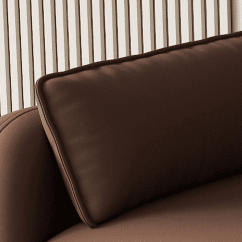 Drawing Room Standard Sofa in Pu Leather with Gray/Mocha/Off-White Armrest - image 12