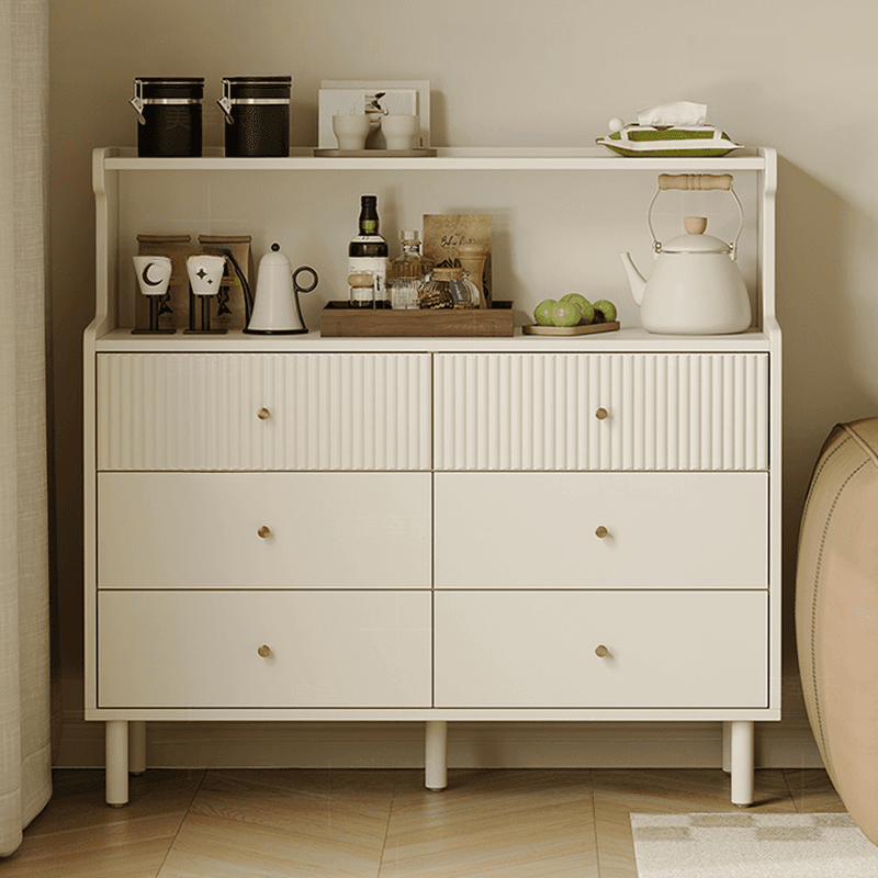 Chalk Casual Composite Wood Console Dresser/Bachelor Chest with Shelves, 8 Drawers/4 Drawers, Vertical Orientation - image 3