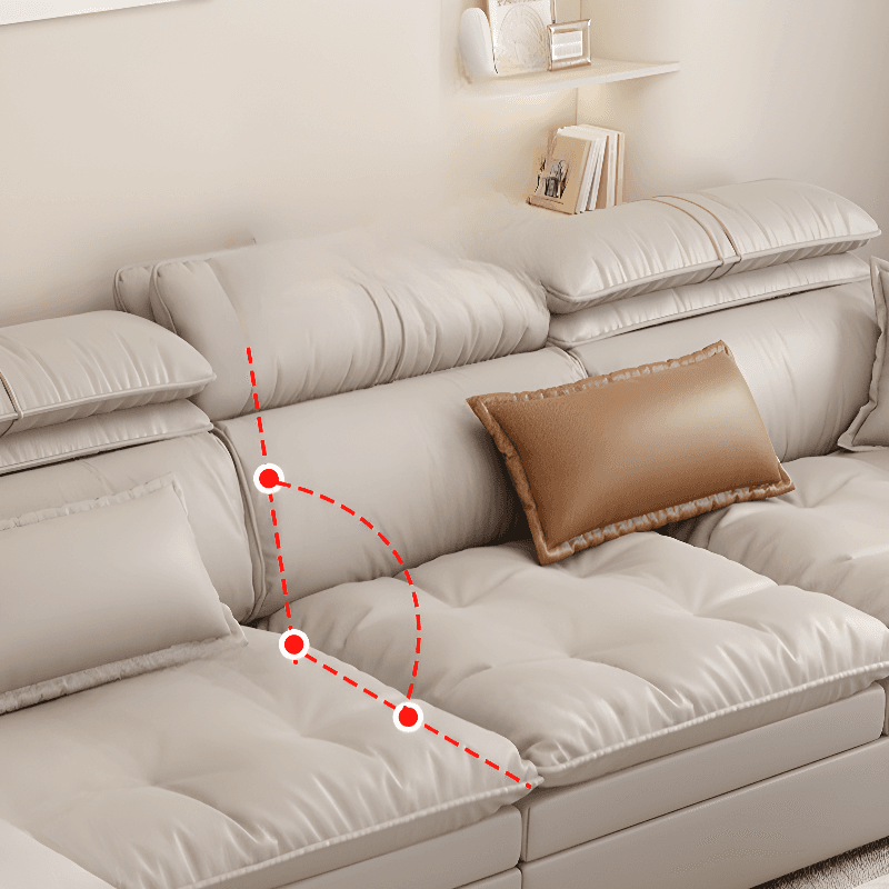 Comfortable L-Shape Corner Sectional Seats 5, Right Hand Facing with Down Seat Fill - image 4