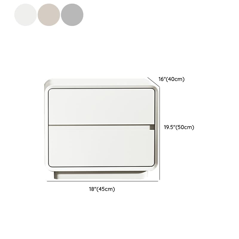 Modern Solid Wood Frame Nightstand with Silent Slide Drawers for Bedroom - image 16