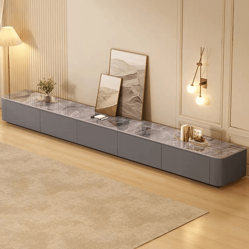 Casual Sintered Stone TV Stand with Multiple Drawer Options - image 10