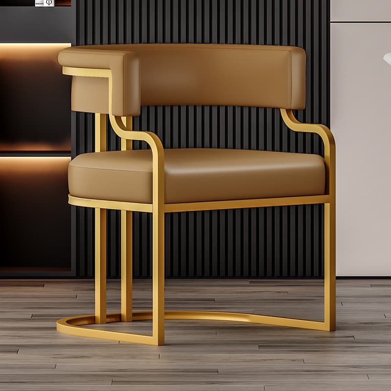 Glam/Casual Alloy Arm Chair with Cushioned Uncovered Back and Armrest - image 8