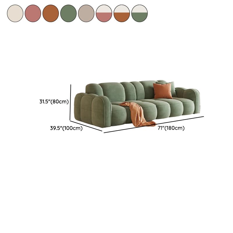 Standard Sofa/Loveseat in Flannel with Rose/Butter Color/Light Green Upholstery and Armrest - image 14