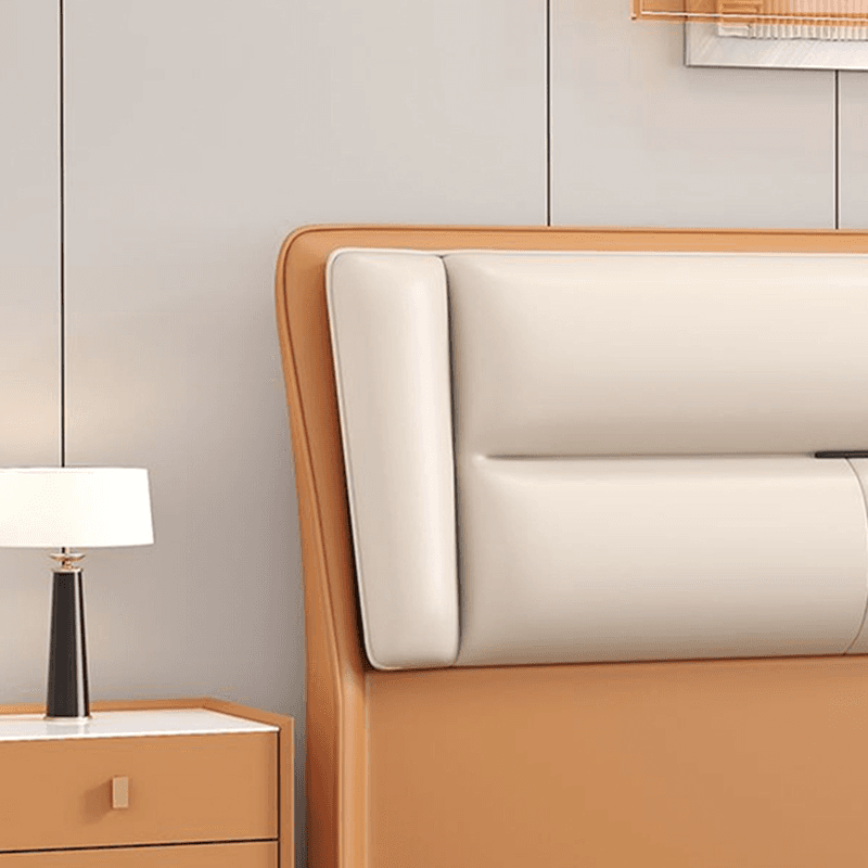 Trendy Panel Headboard in Natural Wood with No Distressing, Rectangle Shape for Twin XL/Full/Queen Bed, Featuring Sponge Upholstery and Standard Height - image 12