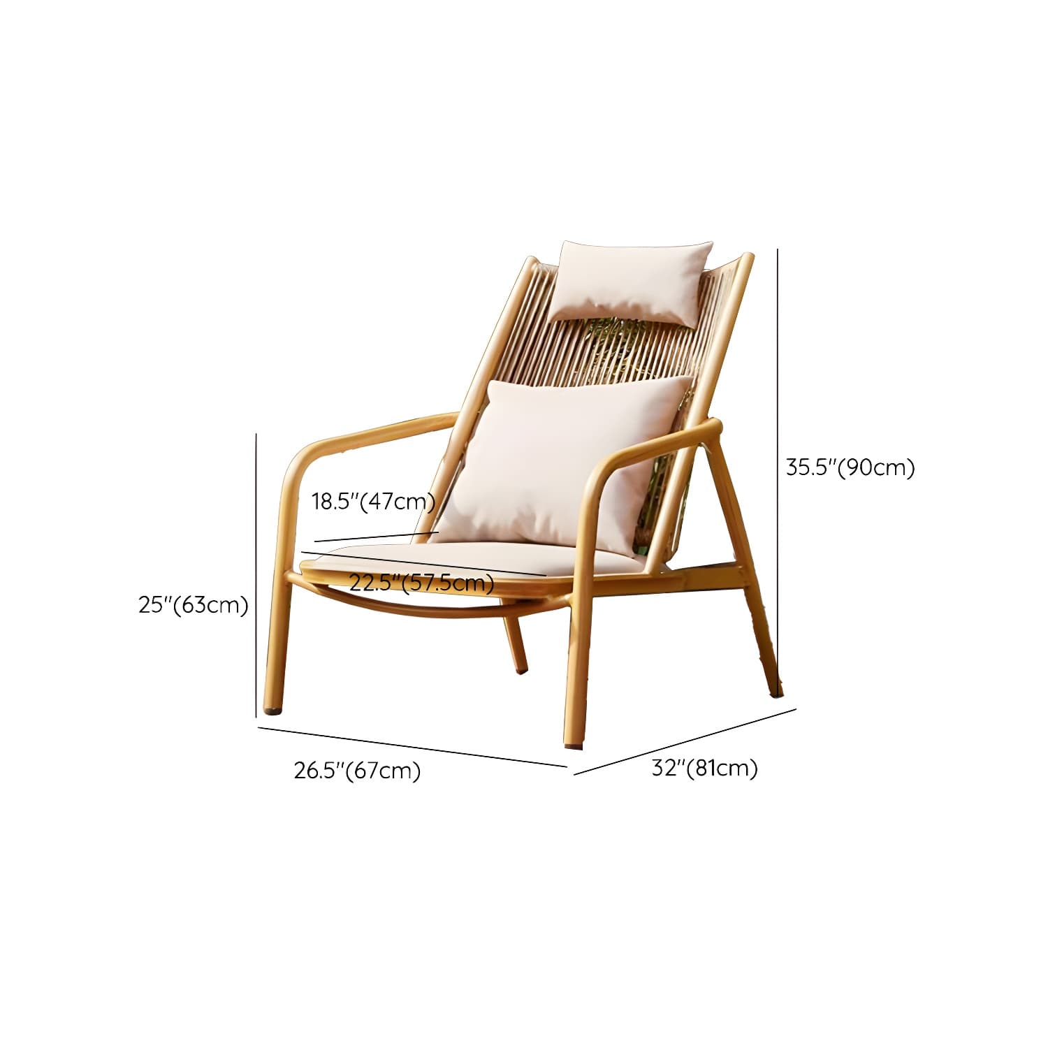 Modern Style Wood Rocking Chair Single Home Lounge Lazy Sofa Chair - image 16