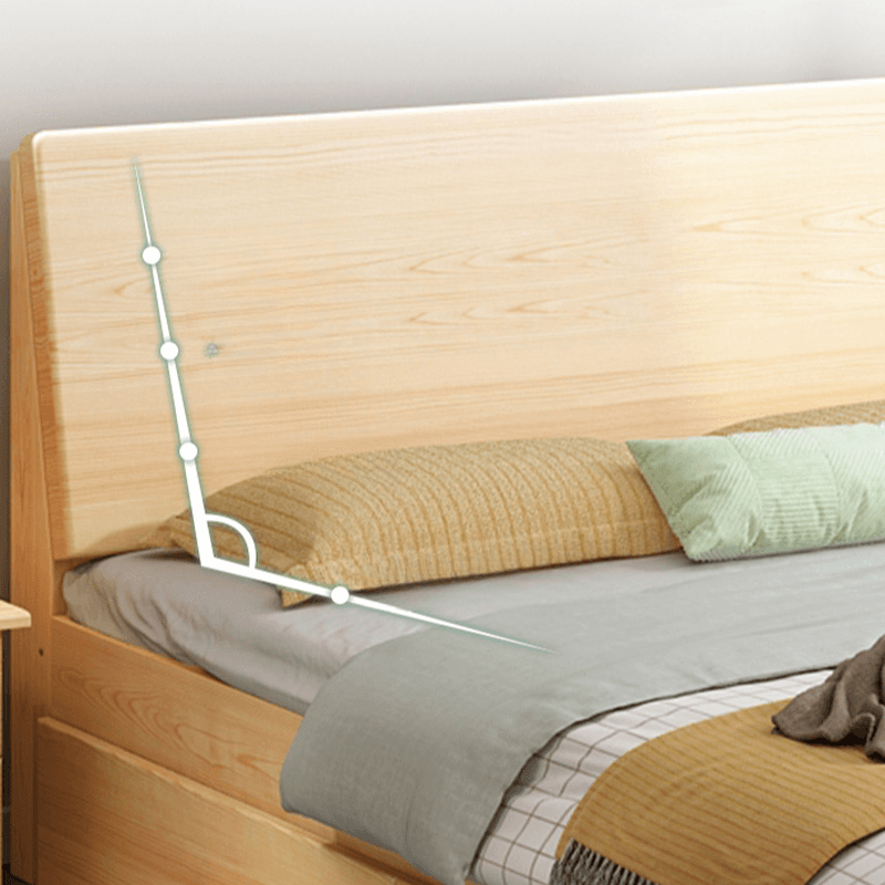 Casual Pine Wood Cabinet Bed/Pallet Bed Frame with 2 Drawers - image 5
