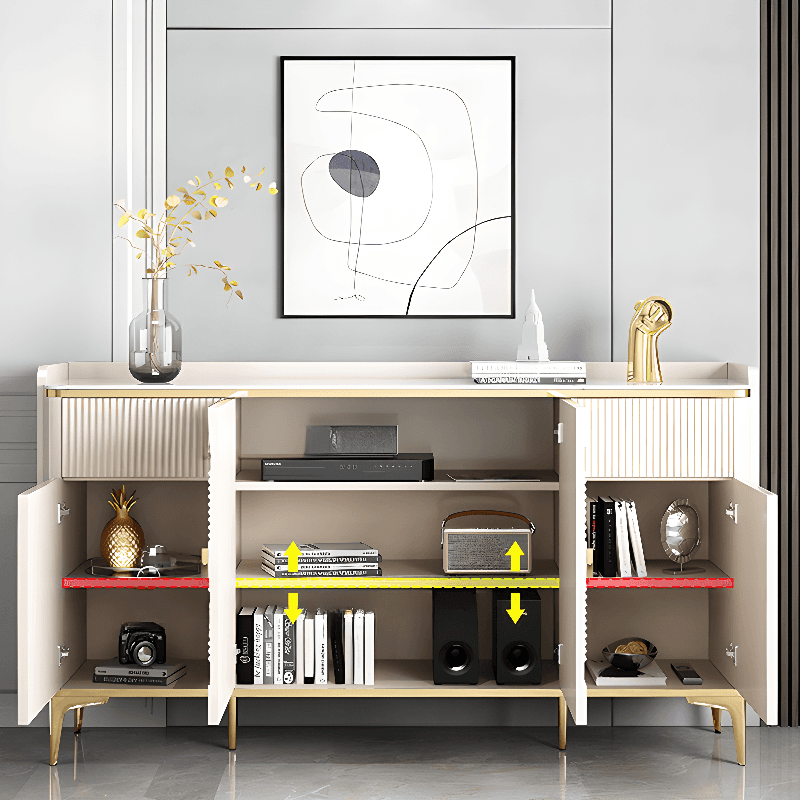 Art Deco Ground Sideboard/Server, Independent with Kitchen Tool Storage and Counter Slab - image 11