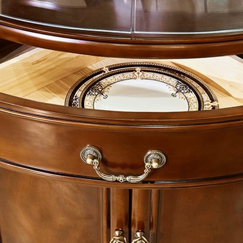 Vintage Detached Accent Cabinet with LED Lighting - image 5