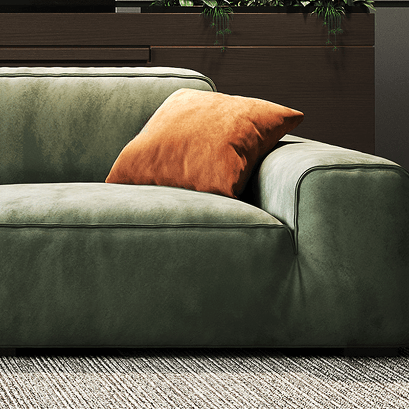 Living Room Use L-Shape/Straight Pine Green Right Hand Facing/Horizontal Sofa Chaise/Sofa with Concealed Support - image 7