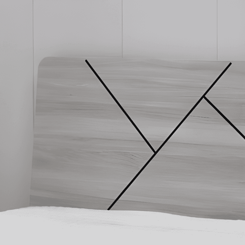 Simplistic Panel Headboard in Reclaimed Wood with No Distressing, Rectangular Shape for Full/Queen/Twin XL Bed, Free-standing Standard Height - image 4