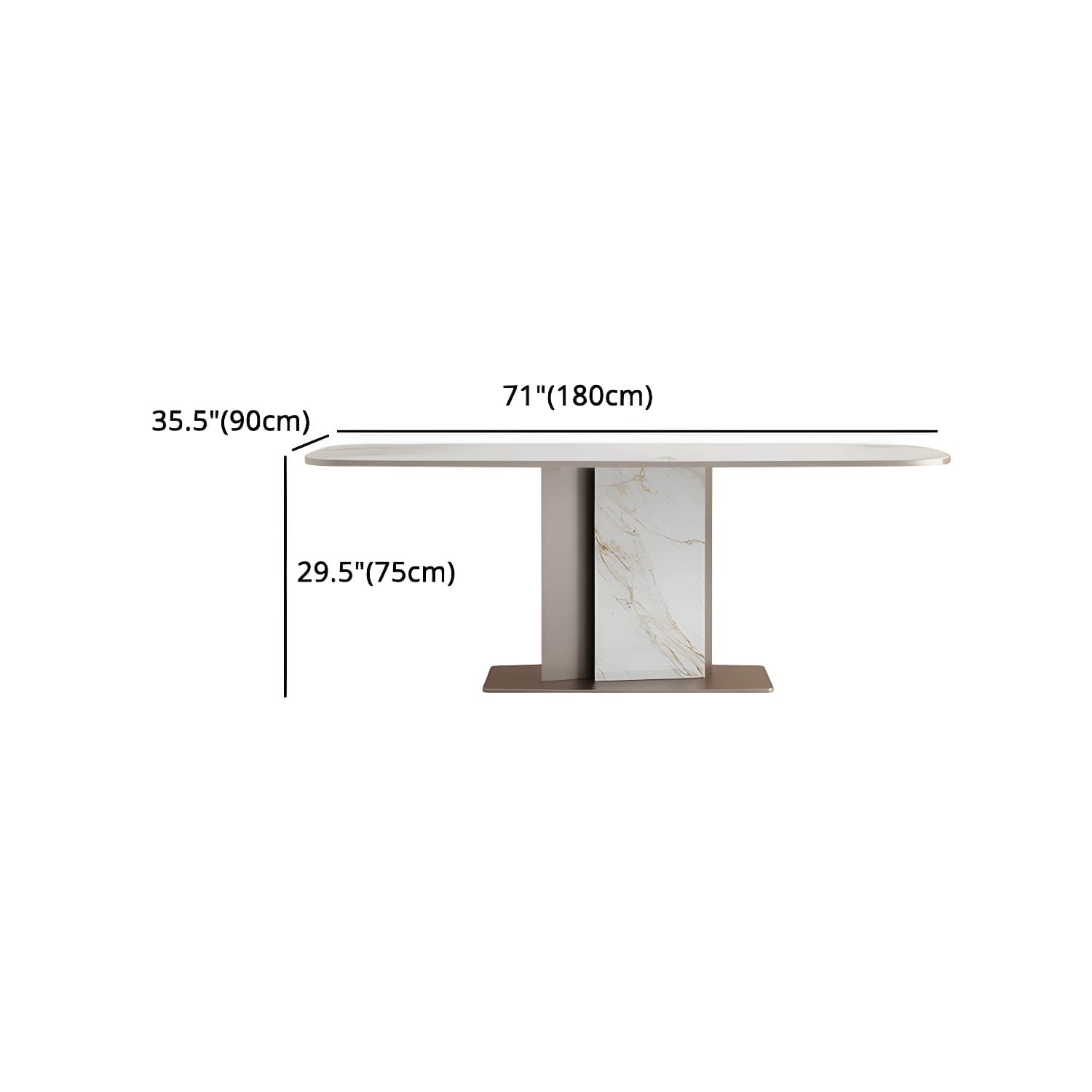 Luxury Sintered Stone Top Dining Set 1/2/5/6/7 Pieces Rectangle Dining Table with Chairs - image 17