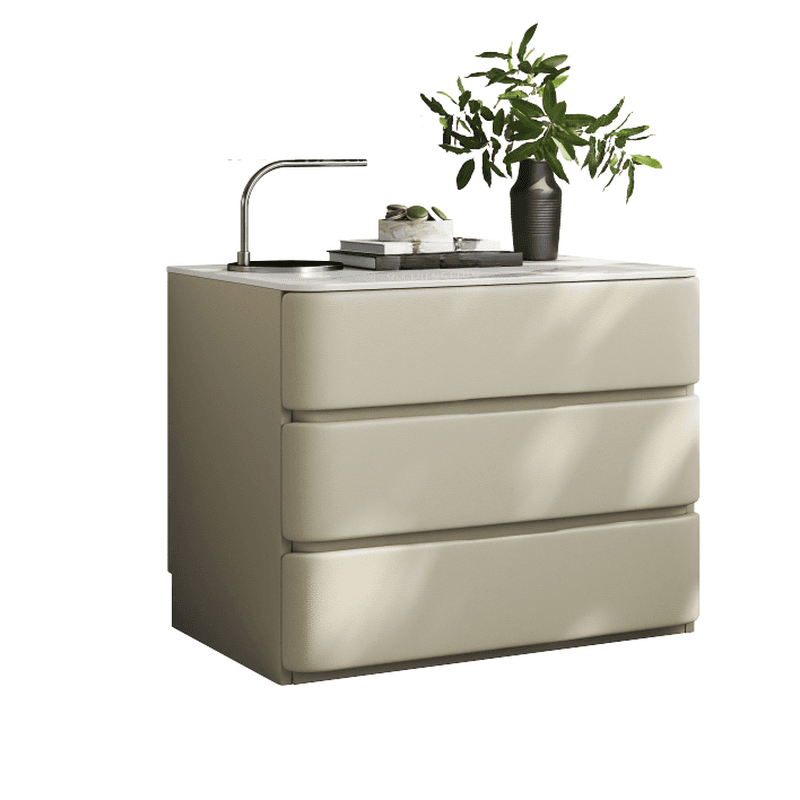 Art Deco Nightstand With Drawer Organization with 3 Drawers - image 12