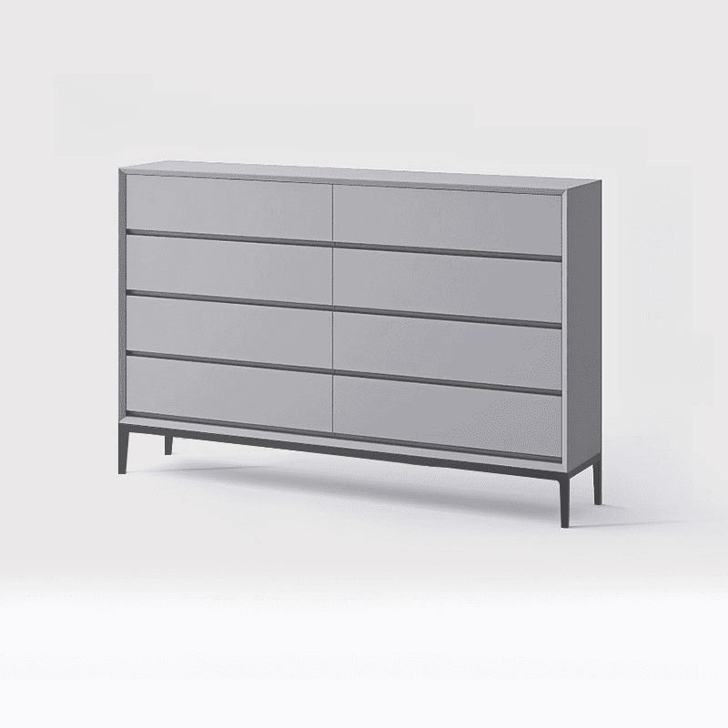 Trendy Raw Wood Console Dresser, Horizontal with 8 Drawers - image 6